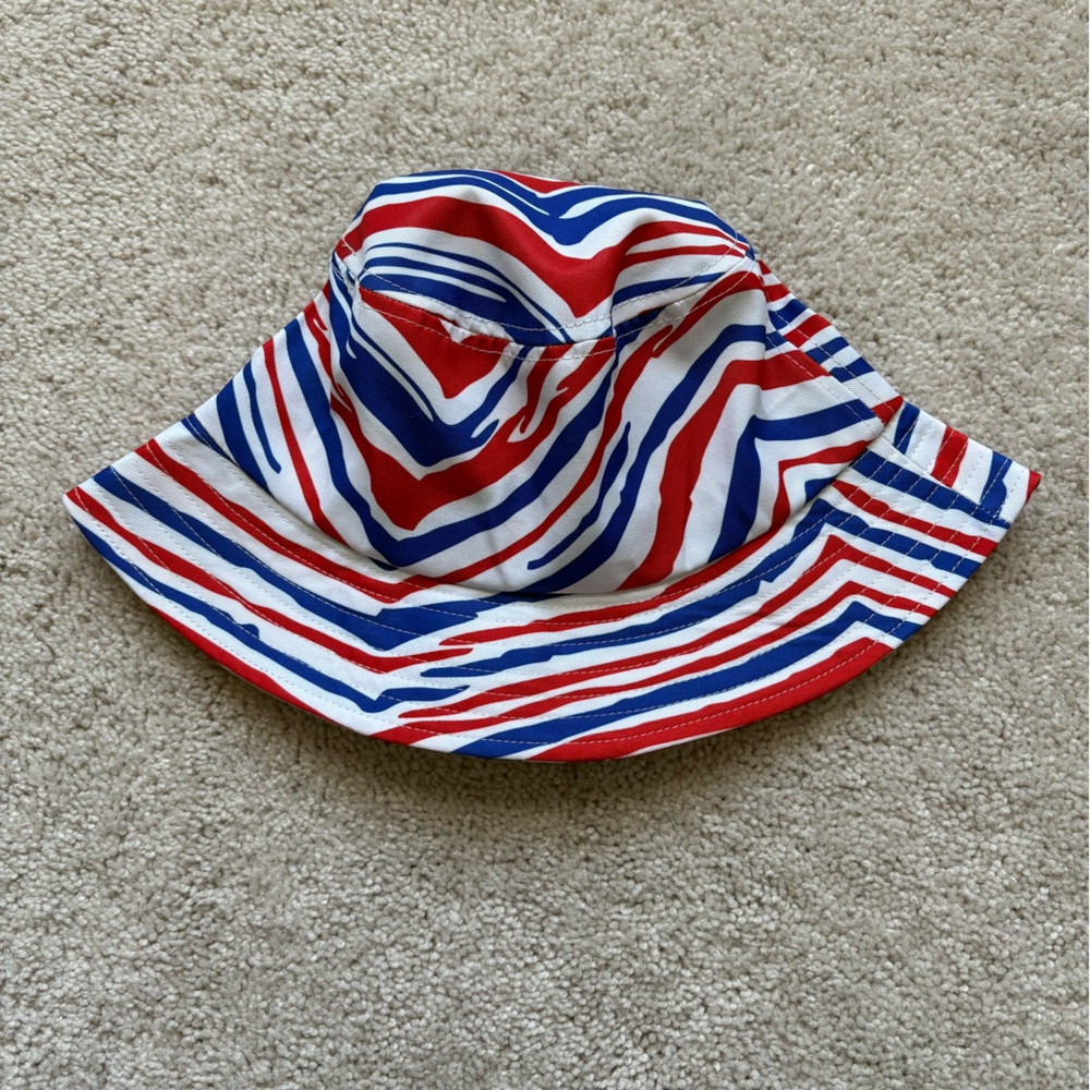 Red, White, and Blue zubaz bucket  Hat